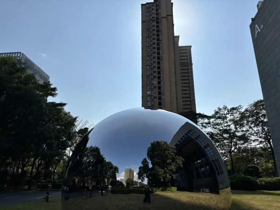 Stainless Steel Spherical Sculpture