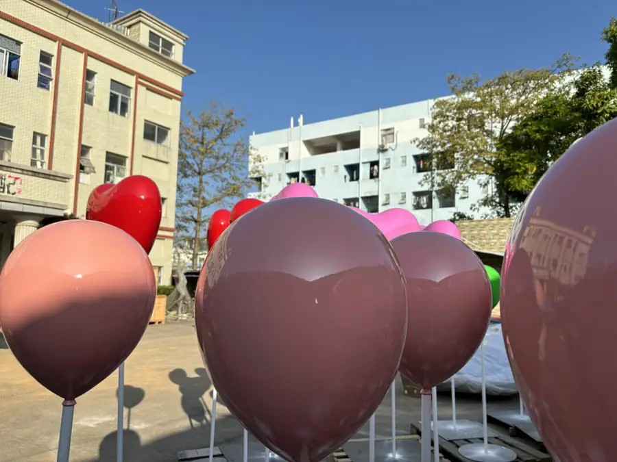 stainless steel colorful balloons