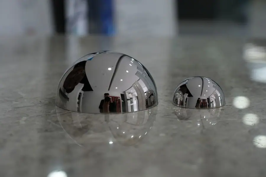 Stainless Steel Hemisphere Sculpture