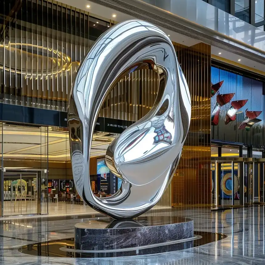 Stainless Steel Ring Sculpture