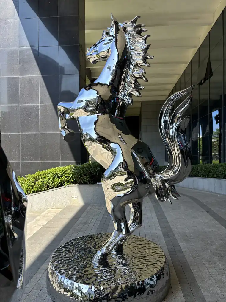 Stainless Steel Horse Sculpture