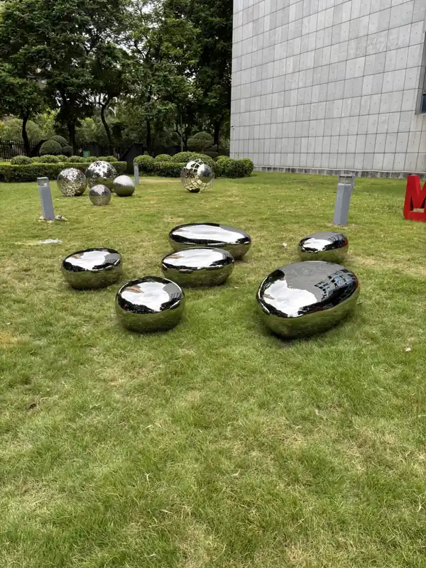 Stainless Steel Stone Sculptures