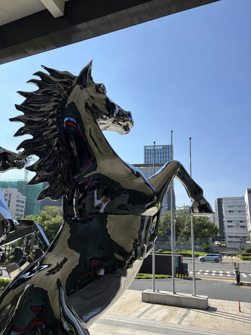 Stainless Steel Horse Sculpture