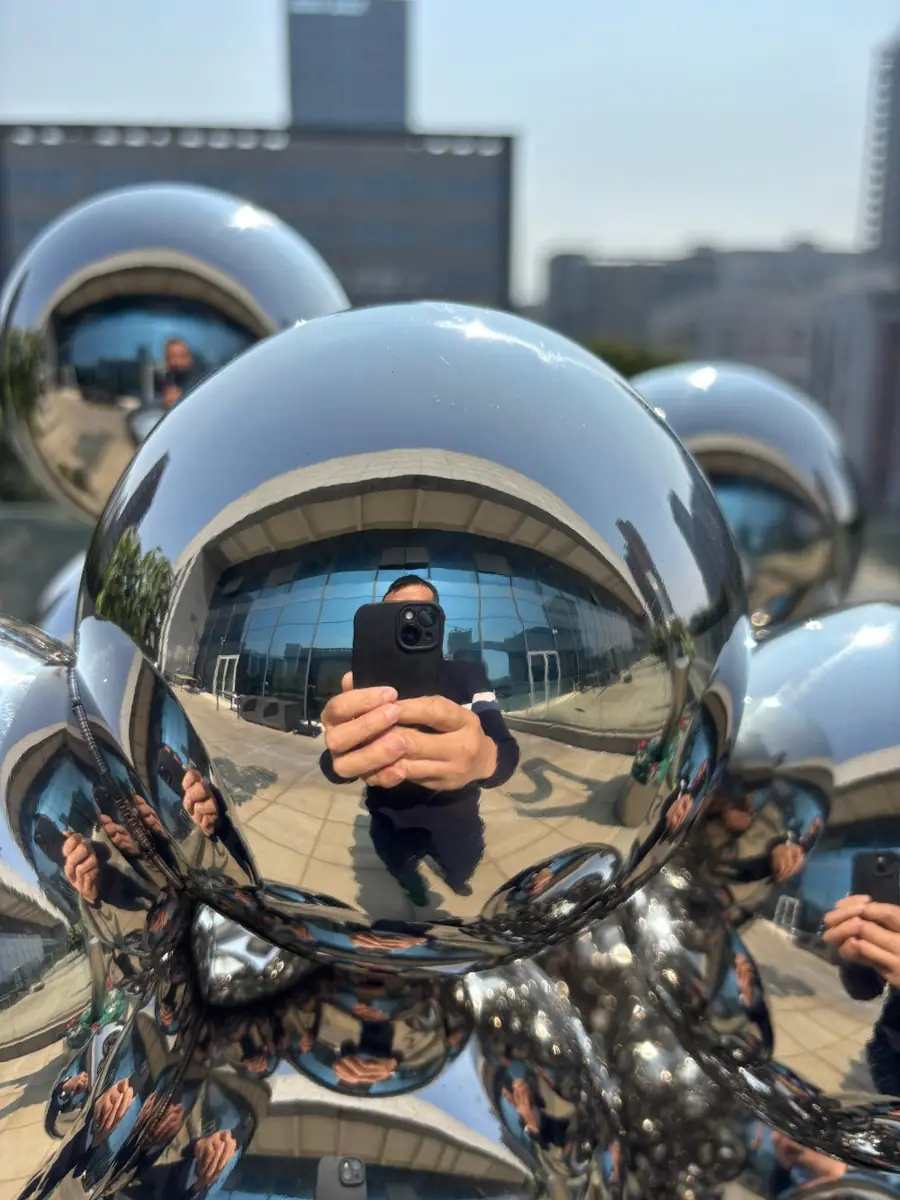 304 Stainless Steel Sphere Sculpture