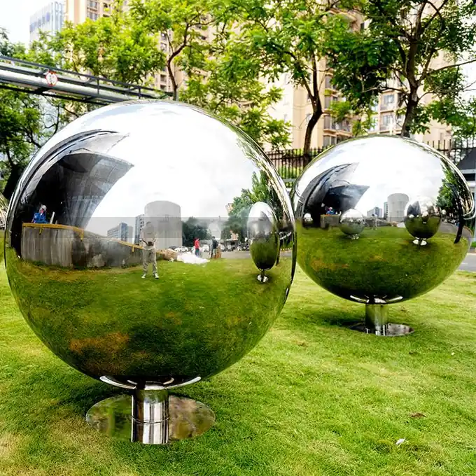 0.9m stainless steel mirror sphere