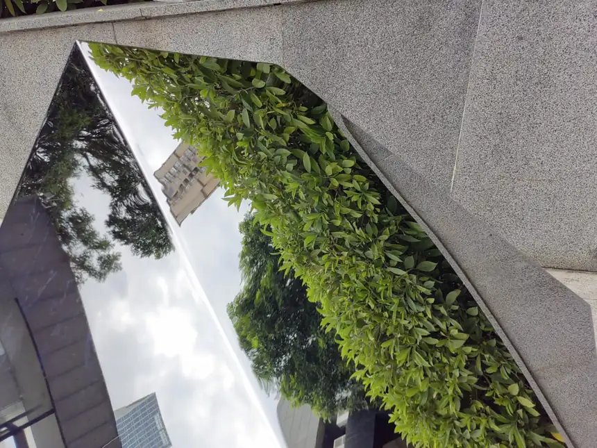 stainless steel stone sculpture