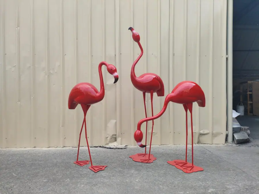 Stainless Steel Flamingo