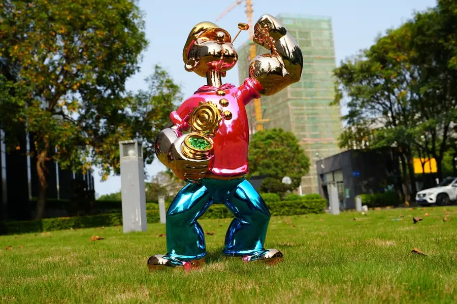 Popeye sculpture