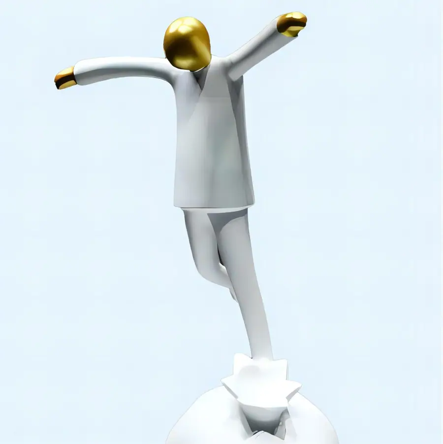 Stainless steel interior art sculpture