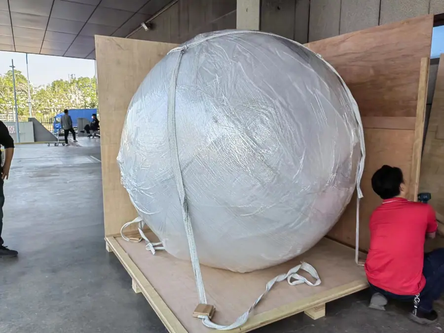 Exploring the beauty of craftsmanship in making large outdoor stainless steel spheres