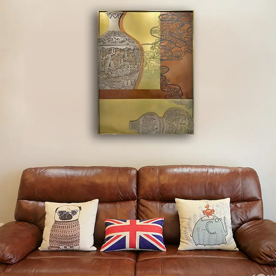 modern metal art painting