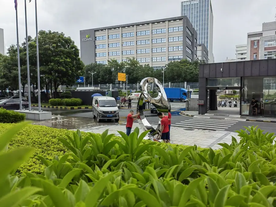 Stainless Steel Abstract Sculptures (2)