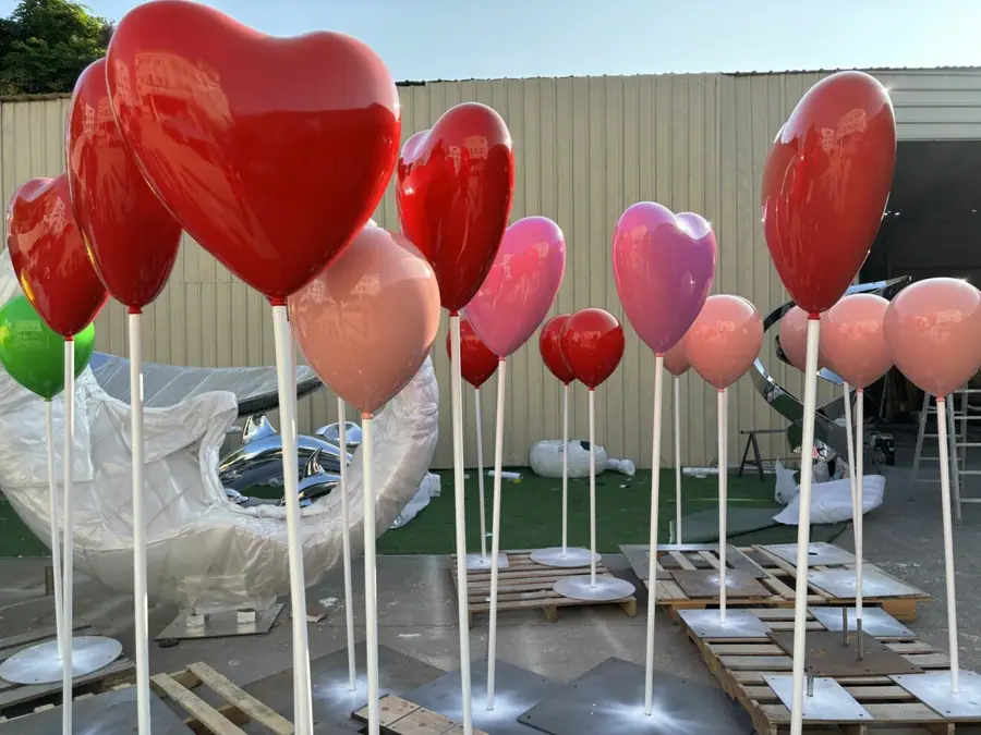 stainless steel colorful balloons