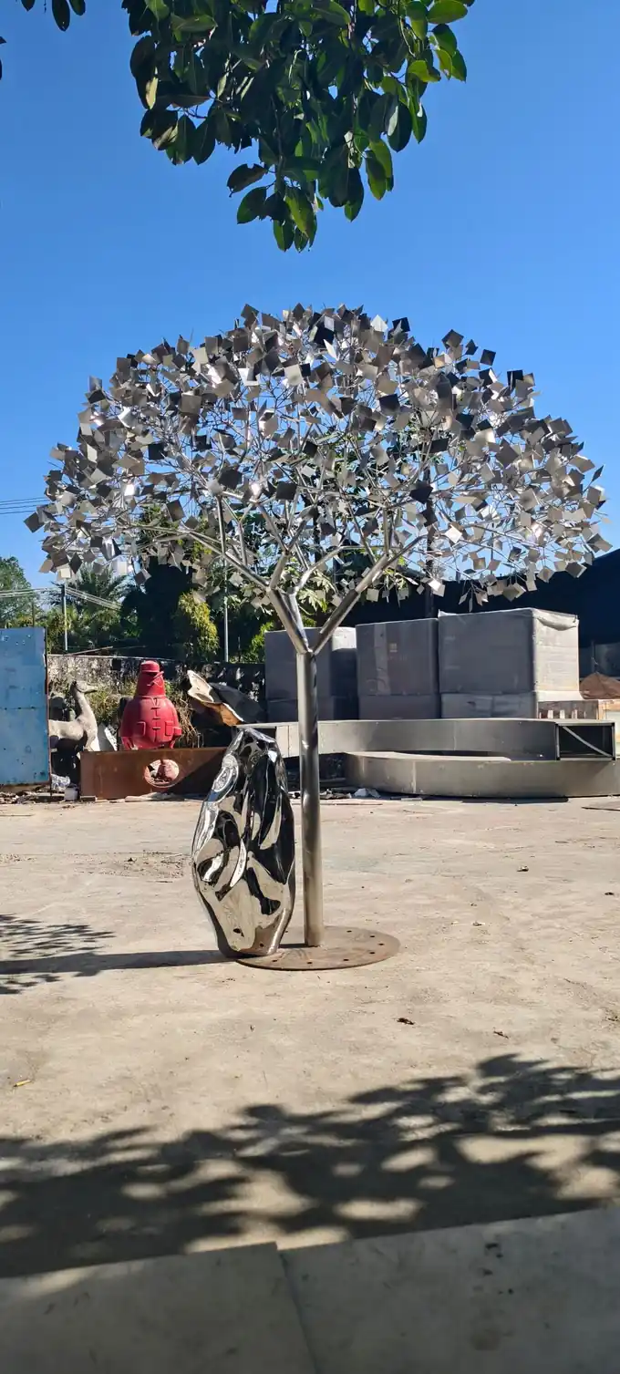 2-Meter High Abstract Tree Sculpture
