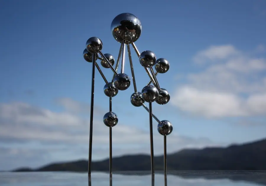 Stainless Steel Sphere Combo Sculpture