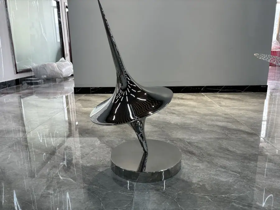 Stainless Steel Gyro Sculpture