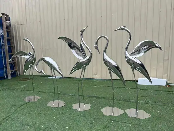 Crane Metal Sculpture