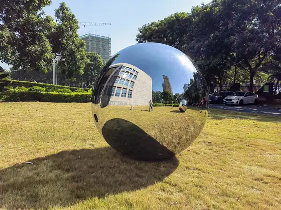 How to match stainless steel garden decorative balls
