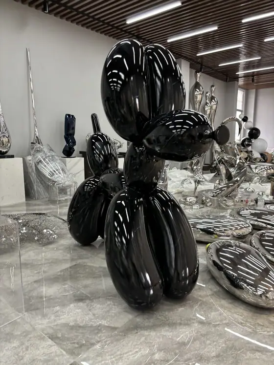 304 Stainless Steel Balloon Dog Sculpture