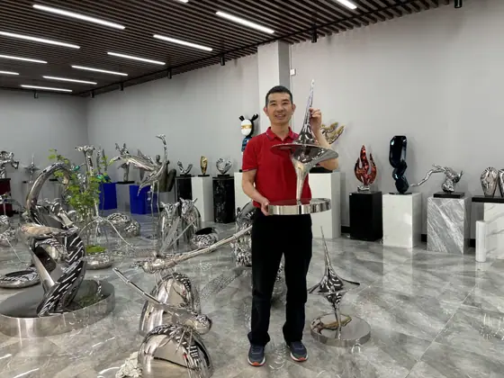 Stainless Steel Balance Sculpture