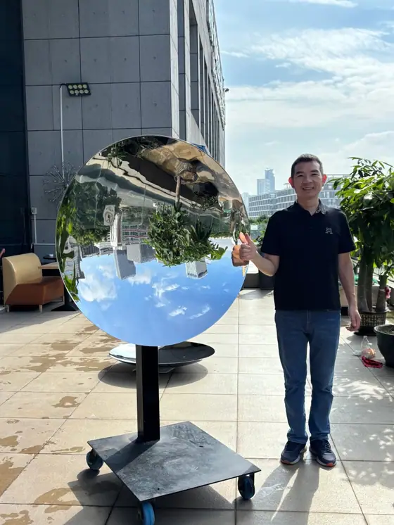 1.1 m 304 stainless steel Sky Mirror