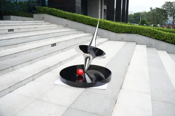 stainless steel Dynamic Balance Sculpture