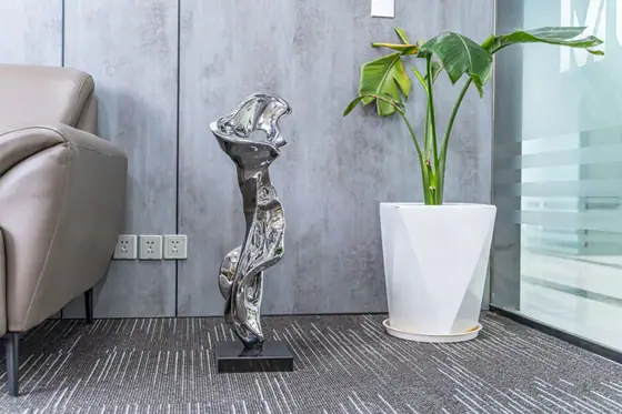 abstract stainless steel sculpture