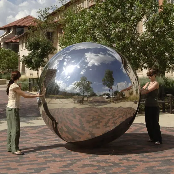 Stainless steel city sculpture: an artistic symbol of modern city