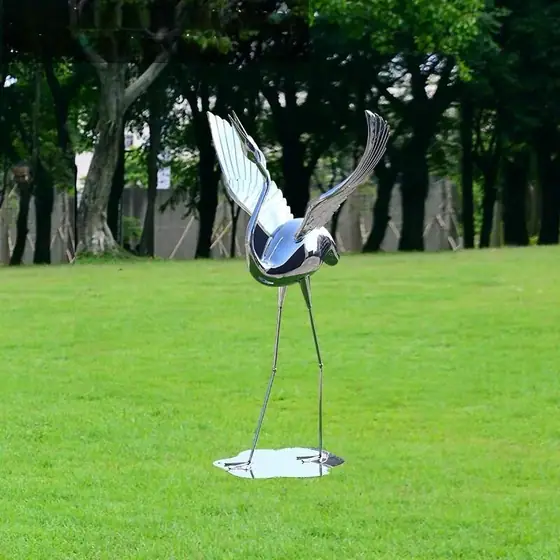 Crane Metal Sculpture