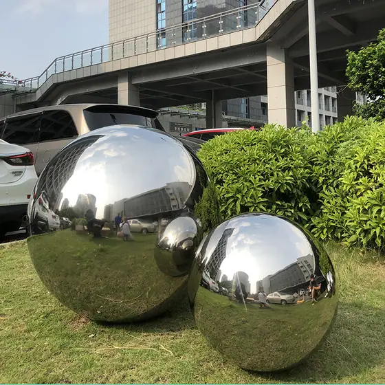 The latest technological applications in the field of stainless steel sphere sculptures
