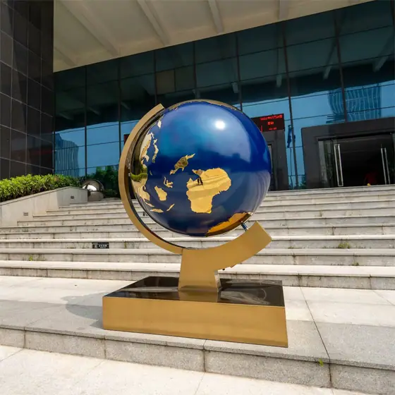 Stainless Steel Earth Sculpture