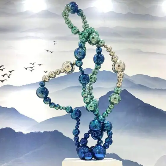 Stainless Steel Ball Combination Sculpture