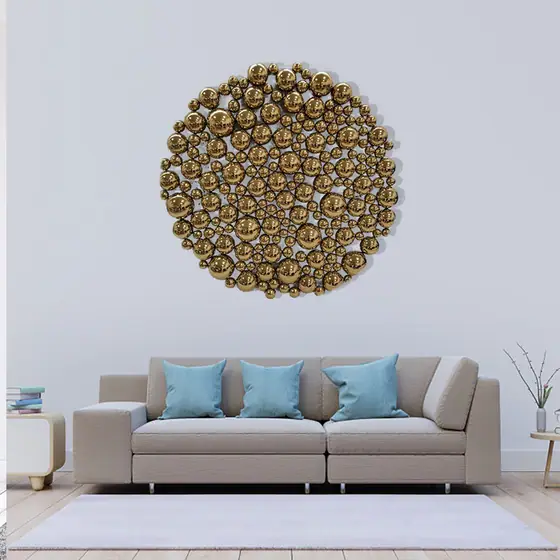 Indoor metal wall decoration