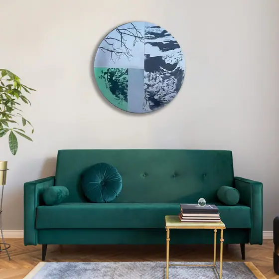 Metal wall art wall