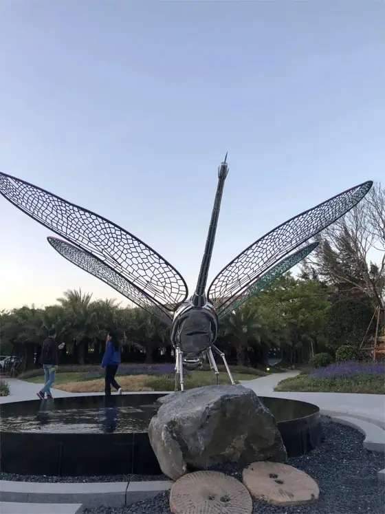 Stainless Steel Dragonfly Sculpture