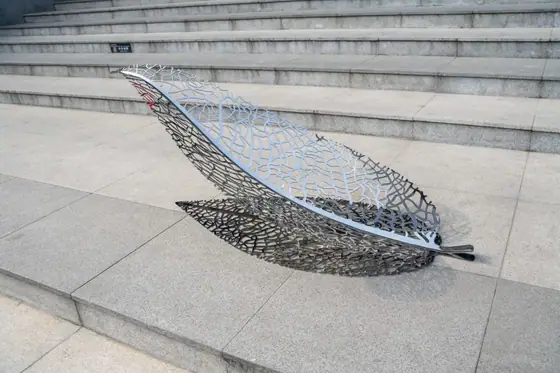 stainless steel Leaf Sculpture