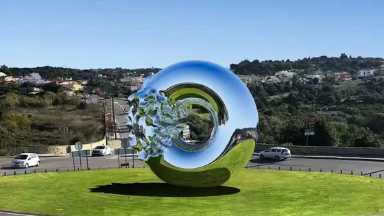 Stainless steel sculpture production process
