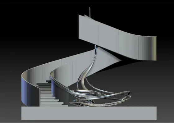 Stainless steel art sculpture