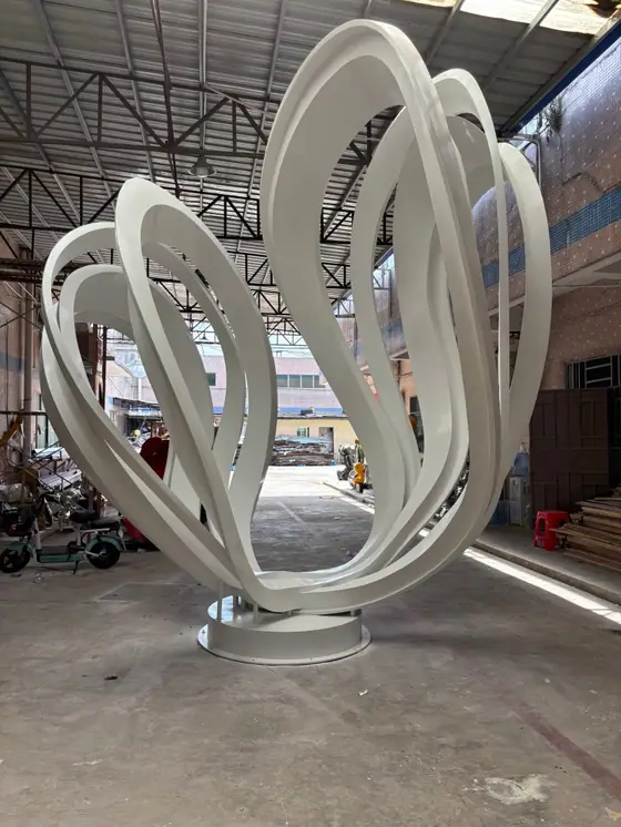 Abstract Flower Sculpture
