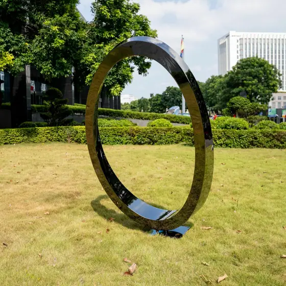 Outdoor ring sculpture
