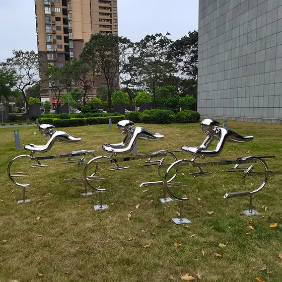 Abstract Bicycle Sculpture