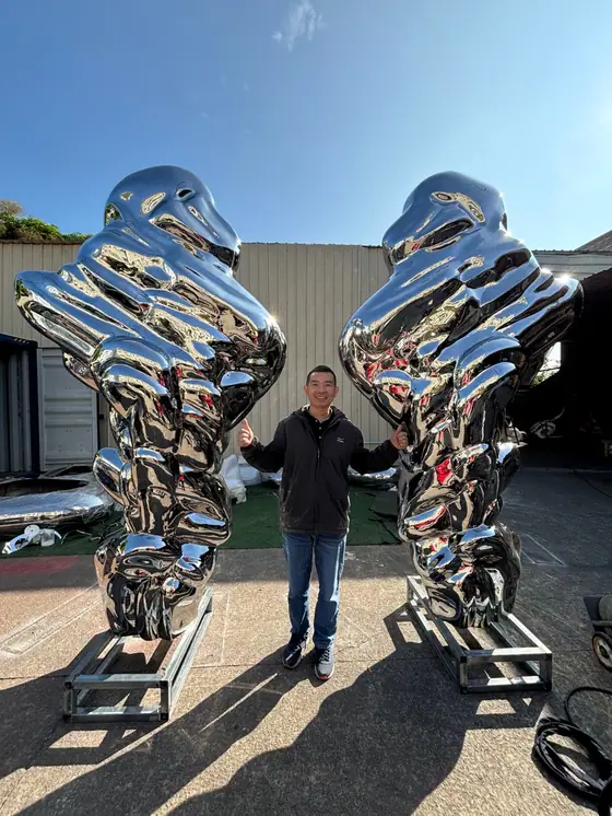 304 Stainless Steel Stone Sculpture
