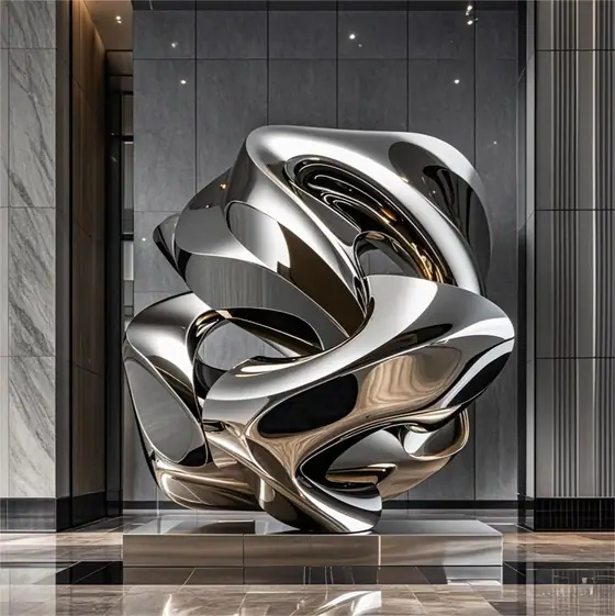 The Unique Charm of Stainless Steel Sculpture in Hotel Design