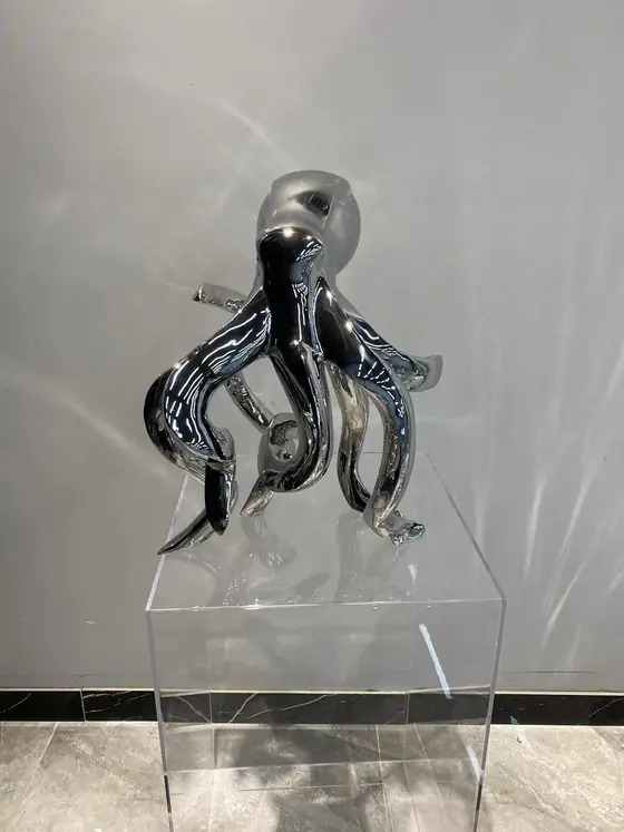 Ocean Dancer – Stainless Steel Octopus Sculpture
