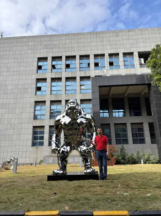 3-meter-tall gorilla sculpture