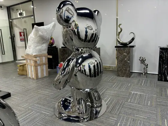 Shining Work: Modern Art Metal Sculpture