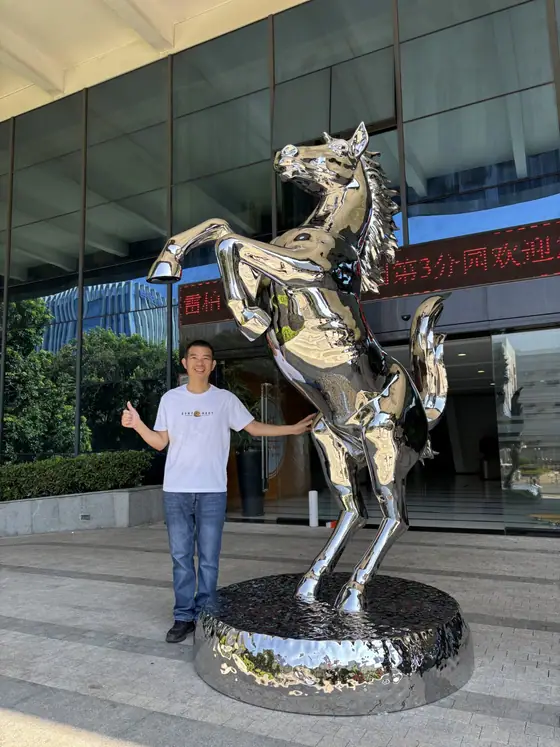 Custom Stainless Steel Horse Sculpture
