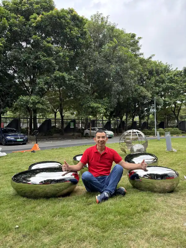Stainless Steel Stone Sculptures