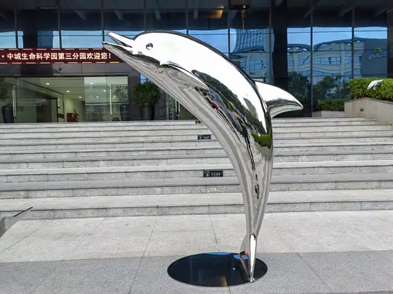 dolphin sculptures