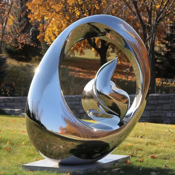 Stainless Steel Ring Sculpture